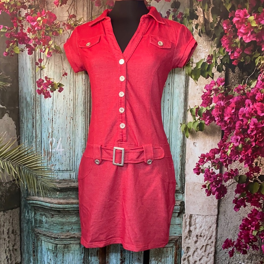 Almost New Guess Mini Dress Red size M